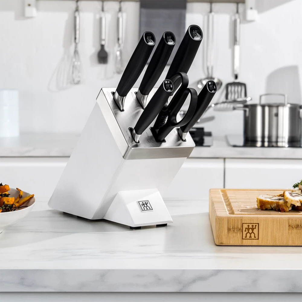 Zwilling All Star Sharp 7 Piece Knife Block - White (1022569) - Image 2