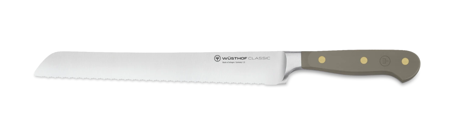 Wusthof Classic Colour Precision Double Serrated Bread Knife 23cm Velvet Oyster (WT1061706123)