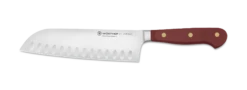 Wusthof Classic Colour Santoku With Hollow Edge Knife 17cm Tasty Sumac (WT1061731717)