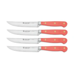 Wusthof Classic Colour 4-piece Steak Knife Set Coral Peach (WT1061760403)