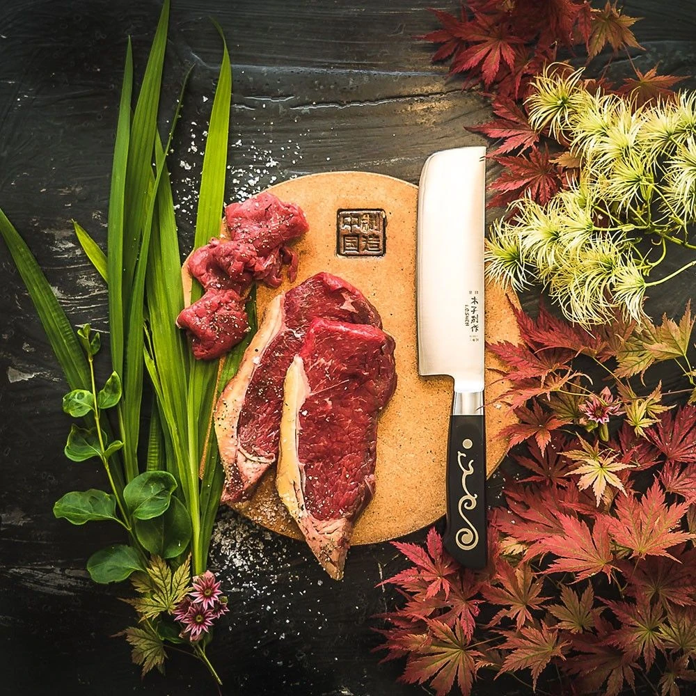 I.O.Shen 165mm Broad Blade Chinese Vegetable Knife - Image 5