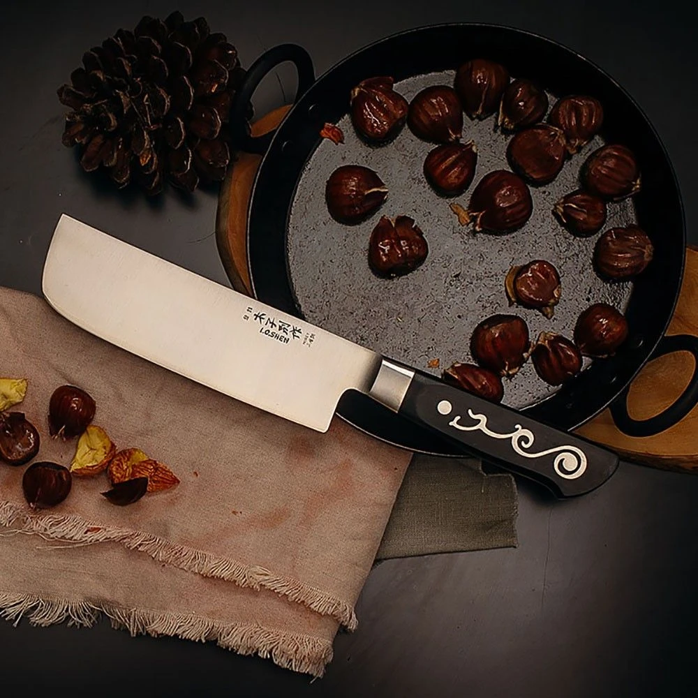 I.O.Shen 165mm Broad Blade Chinese Vegetable Knife - Image 3