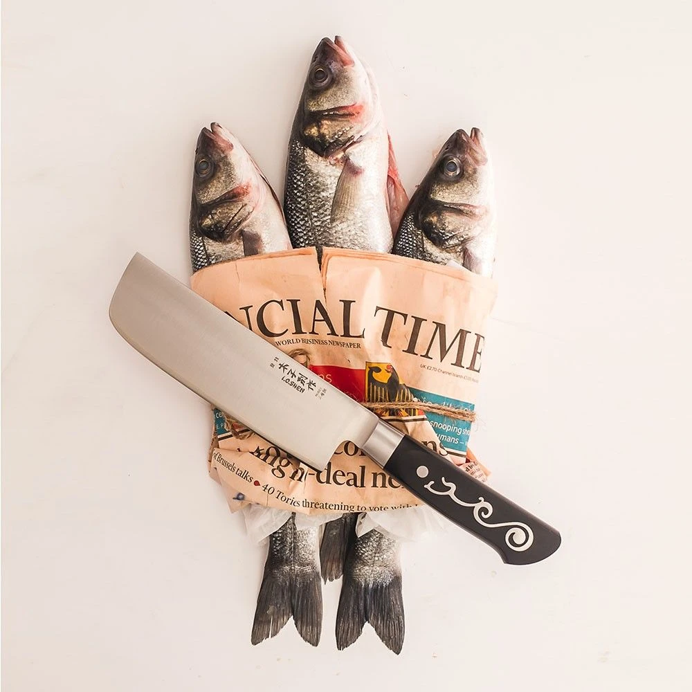 I.O.Shen 165mm Broad Blade Chinese Vegetable Knife - Image 4