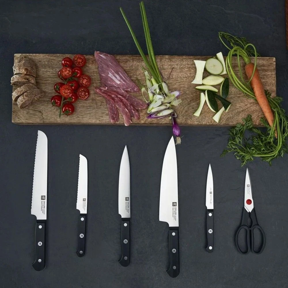 Zwilling Gourmet 7 Piece Brown Knife Block Set With Kis Technology (36133-000-0) - Image 12