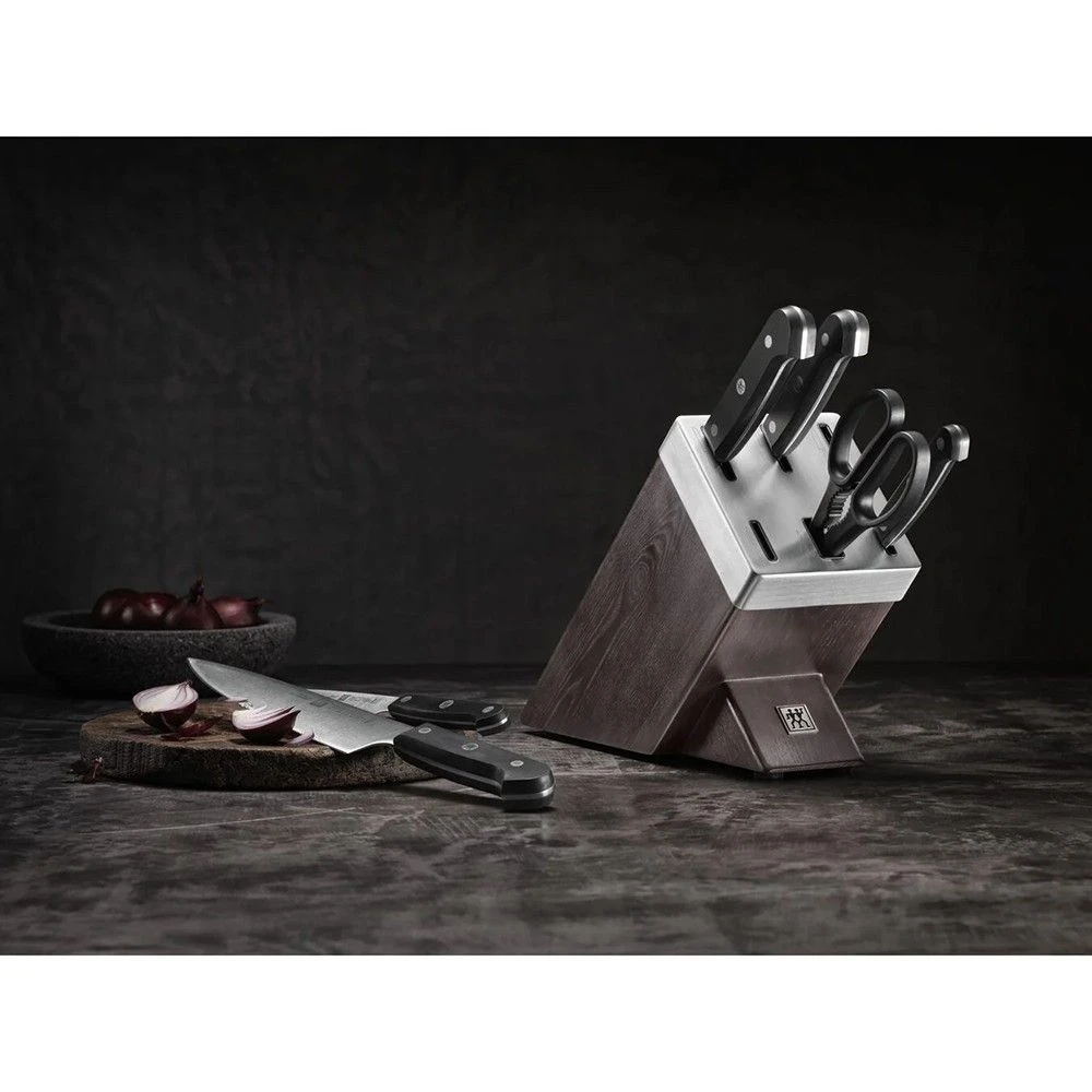 Zwilling Gourmet 7 Piece Brown Knife Block Set With Kis Technology (36133-000-0) - Image 7