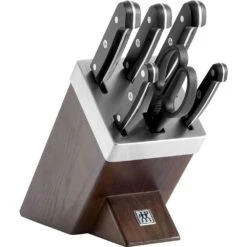 Zwilling Gourmet 7 Piece Brown Knife Block Set With Kis Technology (36133-000-0)