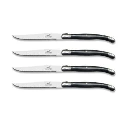 Laguiole Grey Steak Knife 11.5cm, 4 Piece Set