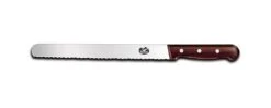Victorinox Wood 25cm Carving/Slicing Knife With Rounded Tip & Serrated Edge (5423025)