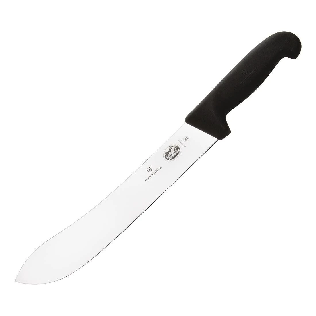 Victorinox Fibrox 25cm Butchers Steak Knife Wide Tip (5740325)