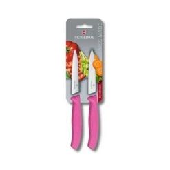 Victorinox Swiss Classic 2 X 10cm Paring Knife Set Pink (67796L5B)