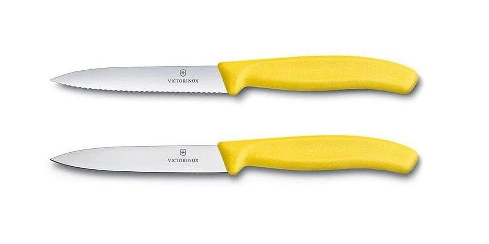 Victorinox Swiss Classic 2 X 10cm Paring Knife Set Yellow (67796L8B) - Image 2