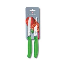 Victorinox Swiss Classic 2 X 11cm Tomato/Utility Knife Set Green (67836L114B)