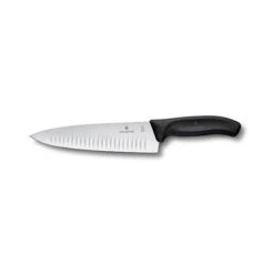 Victorinox Swiss Classic 20cm Carving Knife Fluted Blade Black (6808320B)