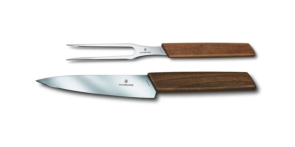 Victorinox Swiss Modern Walnut Carving Set (690912)