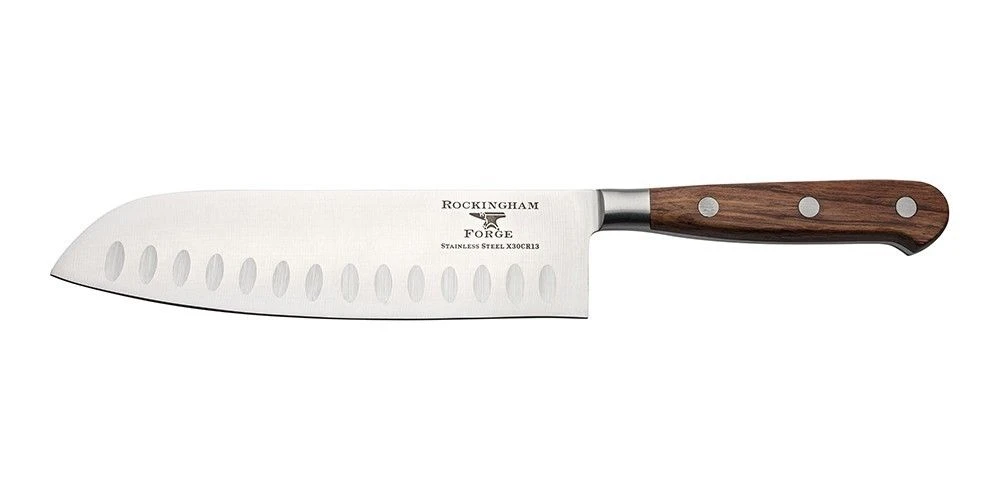 Rockingham Forge Pro Wood Series 2 Piece Set (9cm Paring Knife & 18cm Santoku Knife) - Image 3