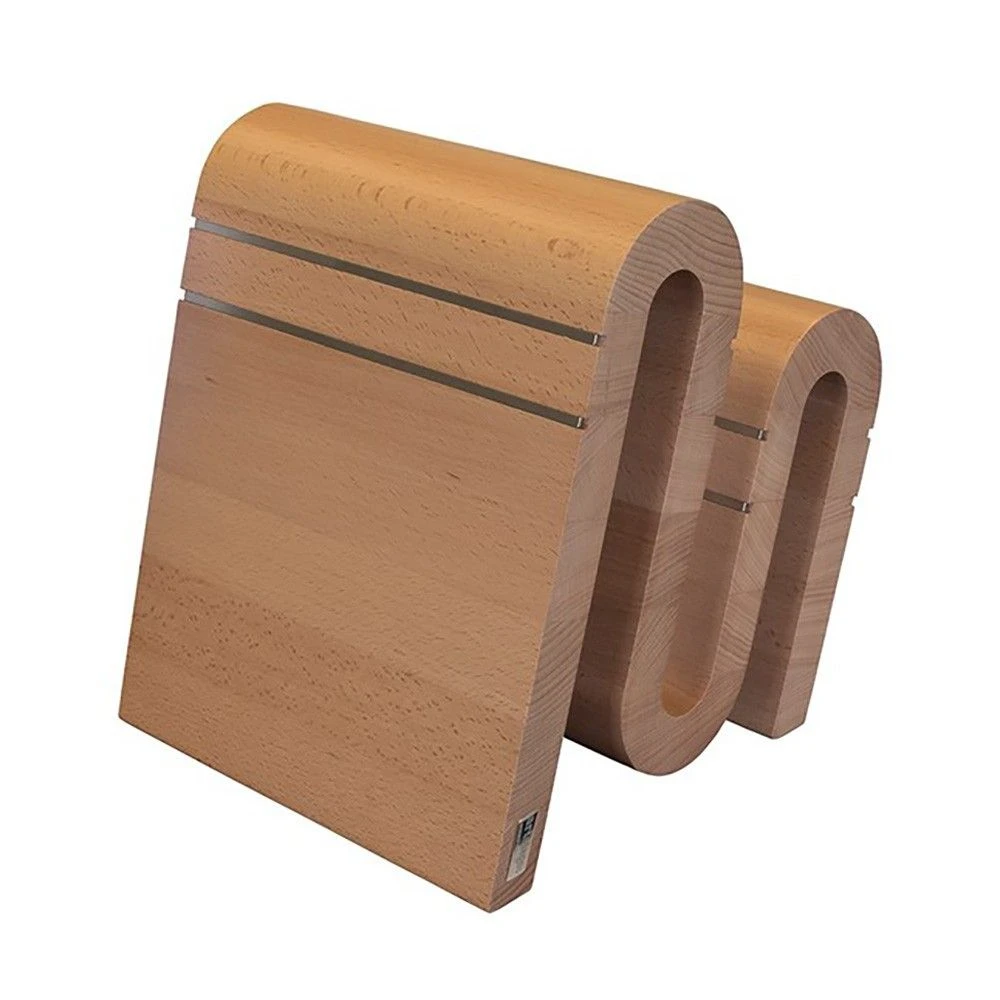 Artelegno Grand Prix Chicane Magnetic Beechwood Knife Block - Image 2