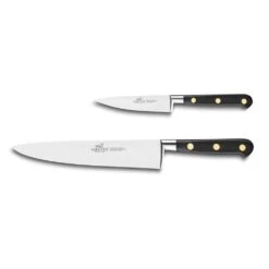 Sabatier® Ideal Brass Rivets 2 Piece Knife Set (10cm Paring Knife And Cooks Knife 20cm)
