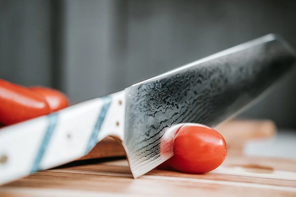 APOSL Chef Knife 20cm - 67 Layered Steel With VG10 Core With A Hybrid Handle - Image 8