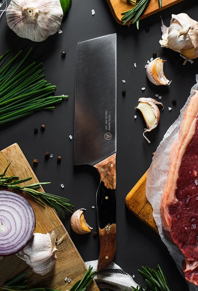 APOSL Nikiri Knife 14cm With A Hybrid Handle - Image 4