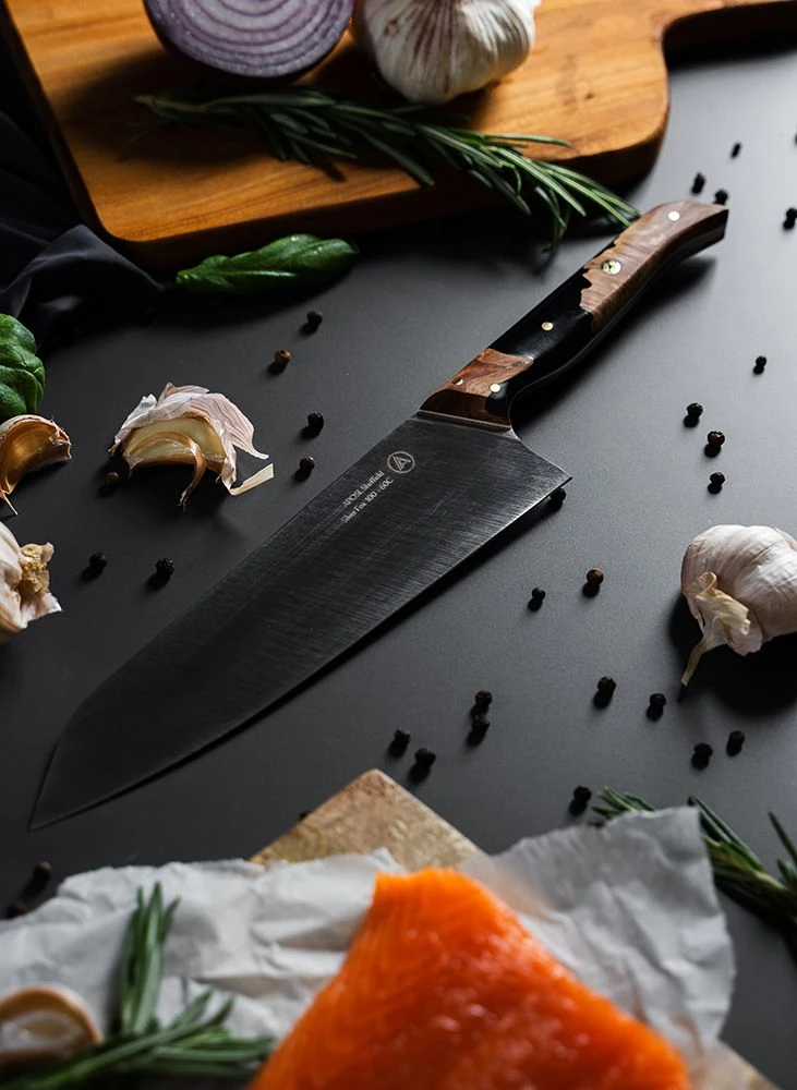 APOSL Chef Knife 20cm With A Hybrid Handle - Image 5