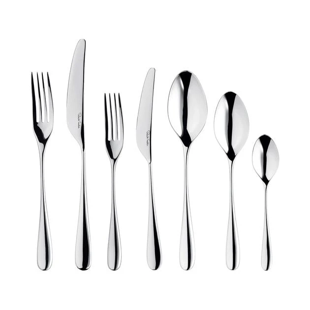 Robert Welch Arden Bright V Cutlery Set 84 Piece With Free Large Cutlery Tray - Image 2
