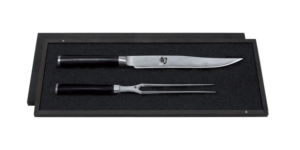 Kai Shun Carving Knife & Fork Set (KAI-DMS-200)