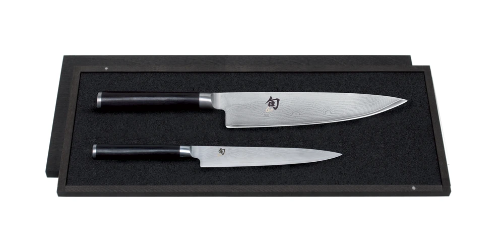 Kai Shun Knife Set (KAI-DMS-220) - 15cm Utility Knife, 20cm Chefs Knife