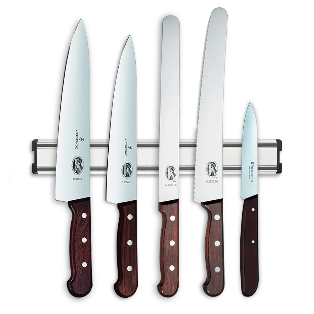 Victorinox Rosewood 5 Piece Magnetic Knife Rack Set (EXCLU10MAG)