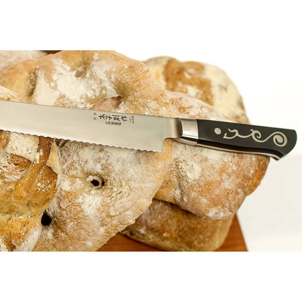 I.O.Shen 250mm Extra Long Bread Knife - Image 6