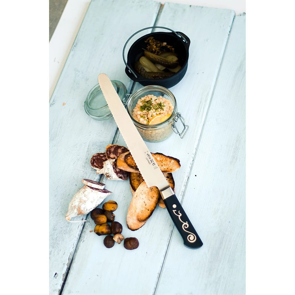 I.O.Shen 250mm Extra Long Bread Knife - Image 11