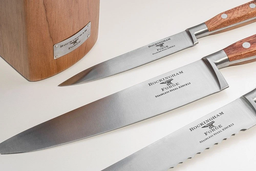 Rockingham Forge Pro Wood Series 2 Piece Set (9cm Paring Knife & 18cm Santoku Knife) - Image 5