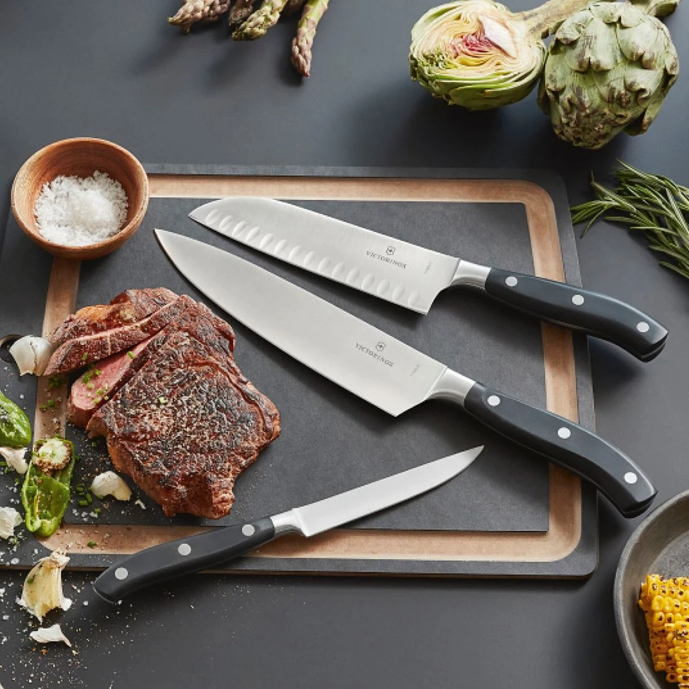 Victorinox Fully Forged 17cm Santoku Knife With Fluted Blade (7732317G) - Image 4