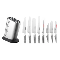 Global G888K - Stainless Steel Knife Block With 8 Global Knives (G-888K)