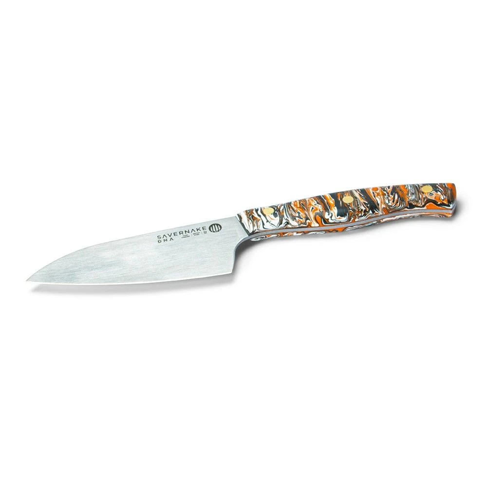 Savernake DNA GT11 11cm Bar Knife - Anthracite, Arctic & Orange With Marble Handle - Image 3