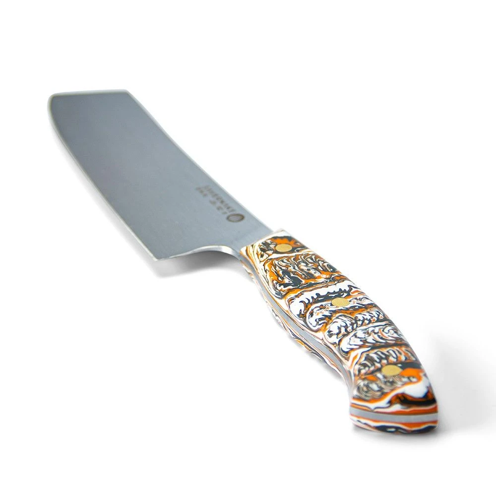 Savernake DNA SK18 18cm Nakiri - Anthracite, Arctic & Orange With Marble Handle - Image 4