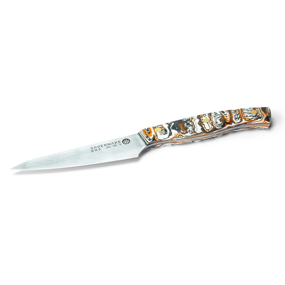 Savernake DNA SY11 11cm Large Paring Knife - Anthracite, Arctic & Orange With Marble Handle - Image 3