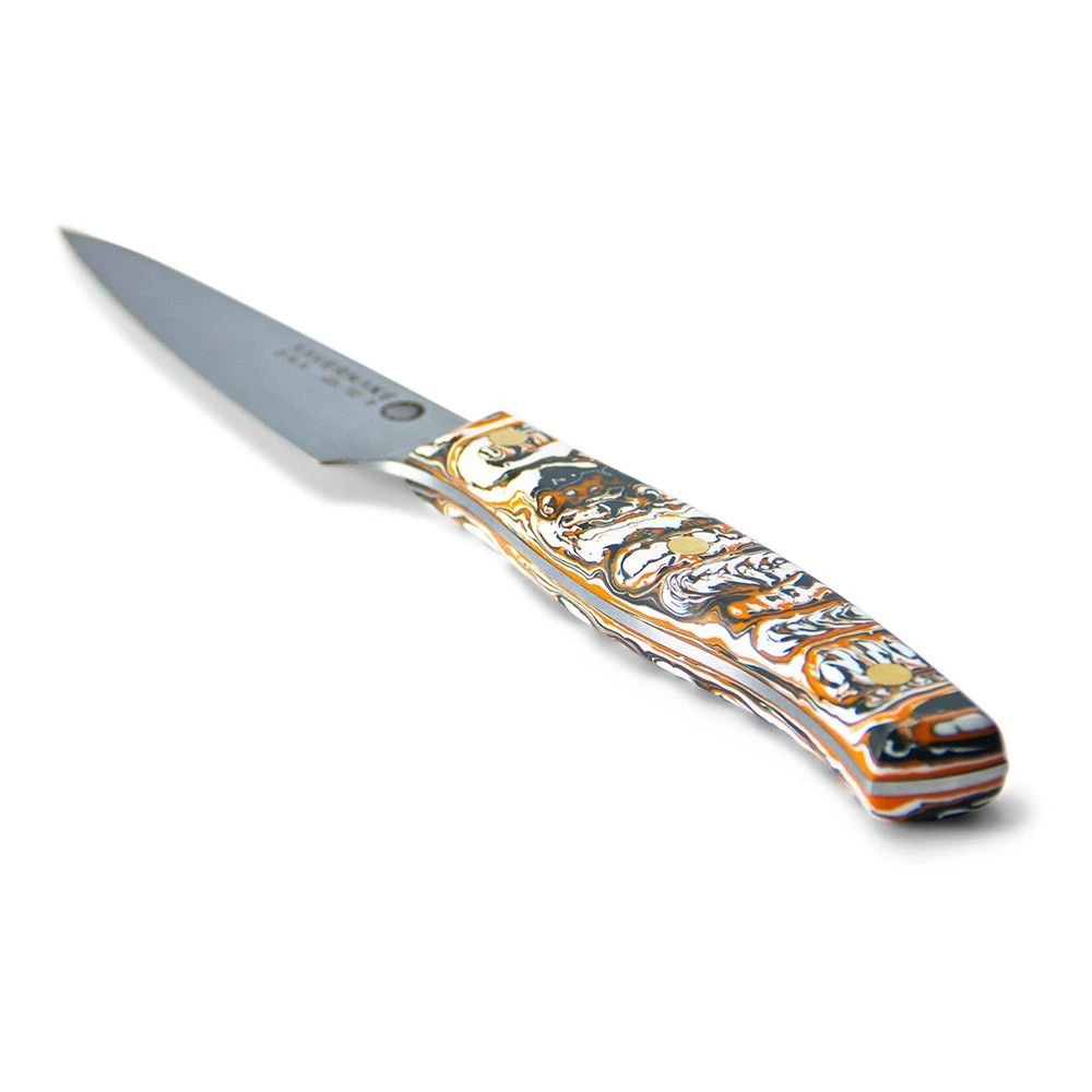 Savernake DNA SY11 11cm Large Paring Knife - Anthracite, Arctic & Orange With Marble Handle - Image 4
