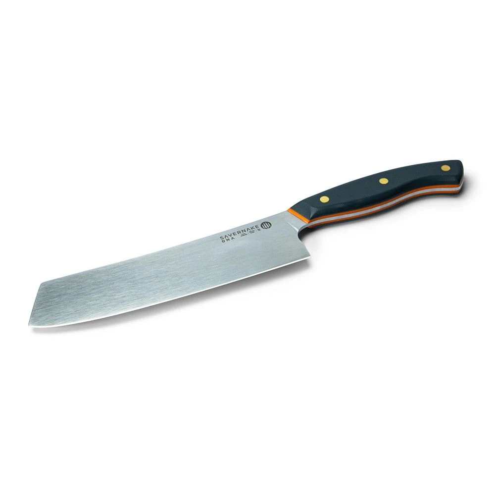 Savernake DNA SK18 18cm Nakiri - Anthracite & Orange With Traditional Handle - Image 3