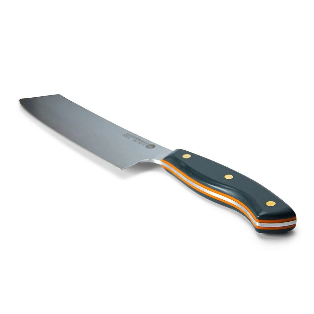 Savernake DNA SK18 18cm Nakiri - Anthracite & Orange With Traditional Handle - Image 4