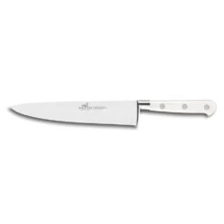 Lion Sabatier® Ideal Toque Blanche 20cm Cook's Knife (White Handle With Stainless Steel Rivets)