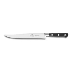 Lion Sabatier® Ideal 20cm Yatagan Carving Knife (Black Handle With Stainless Steel Rivets)