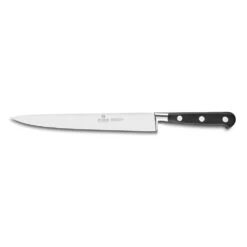 Lion Sabatier® Ideal 25cm Slicing Knife (Black Handle With Stainless Steel Rivets)