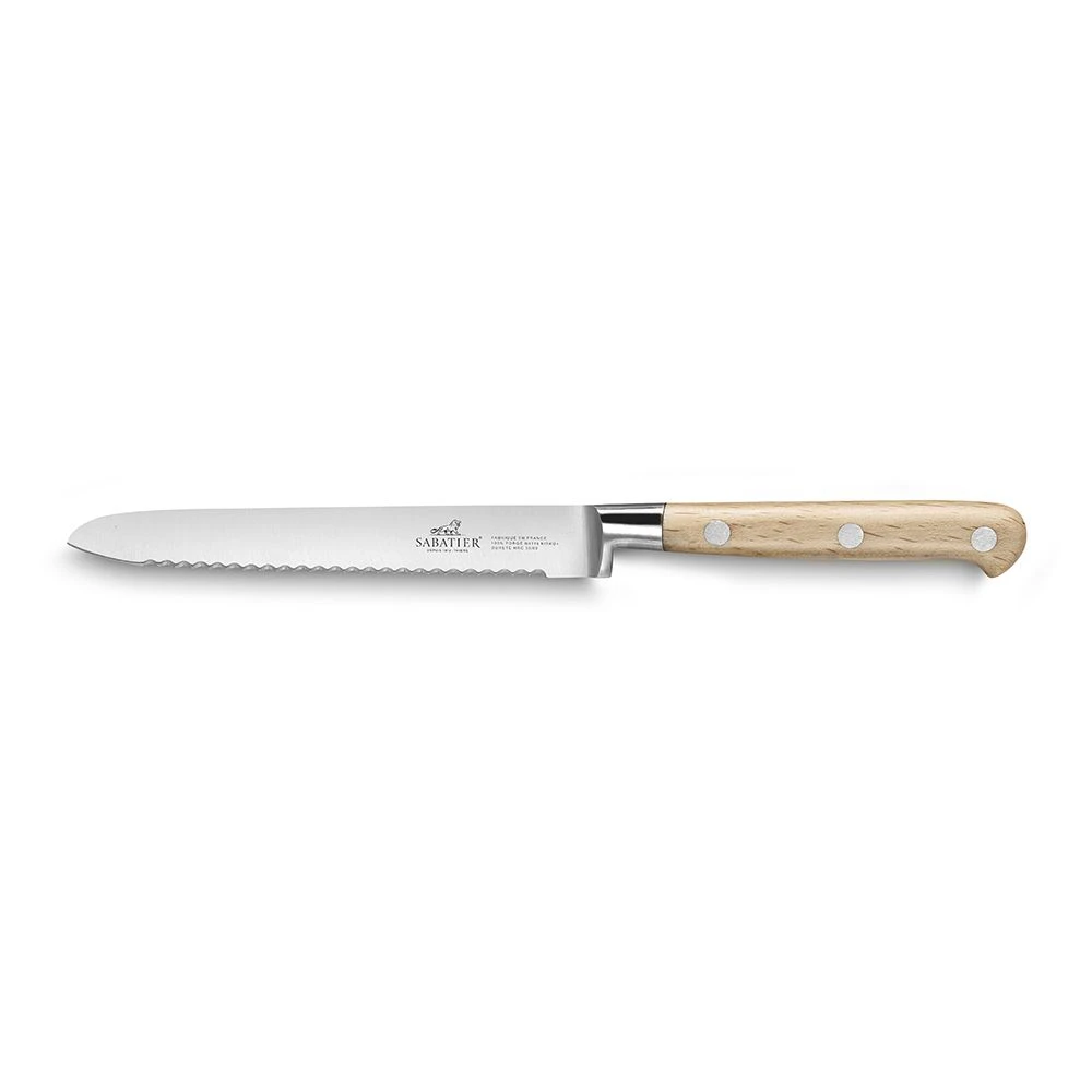 Lion Sabatier® Ideal Broceliande Block & 5pc Knife Set (Ashwood Handle With Stainless Steel Rivets) - Image 3