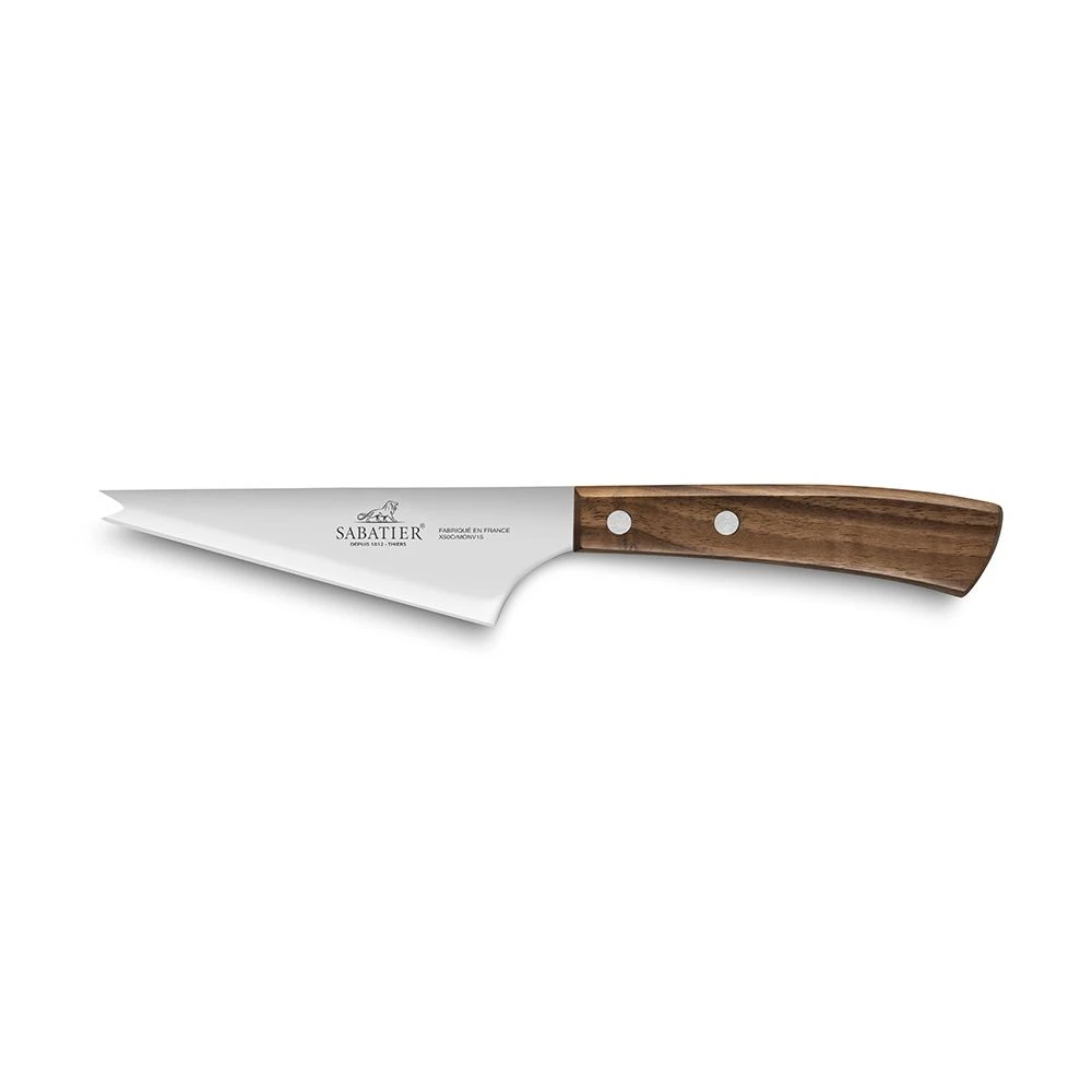 Lion Sabatier® Ideal Perigord 13cm Cheese Knife (Walnut Handle With Brass Rivets)