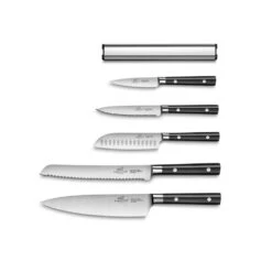 Sabatier® Leonys 5 Piece Knife Set With Magnetic Rack (Exclusive To KitchenKnives.co.uk)