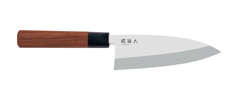Kai Seki Magoroko Red Wood 15.5cm Deba Knife (KAI-MGR-0155D)