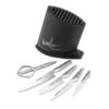 Global Michel Roux Jr GR52/BRW6 - 6 Piece Black Knife Block Set (GR52/BRW6)