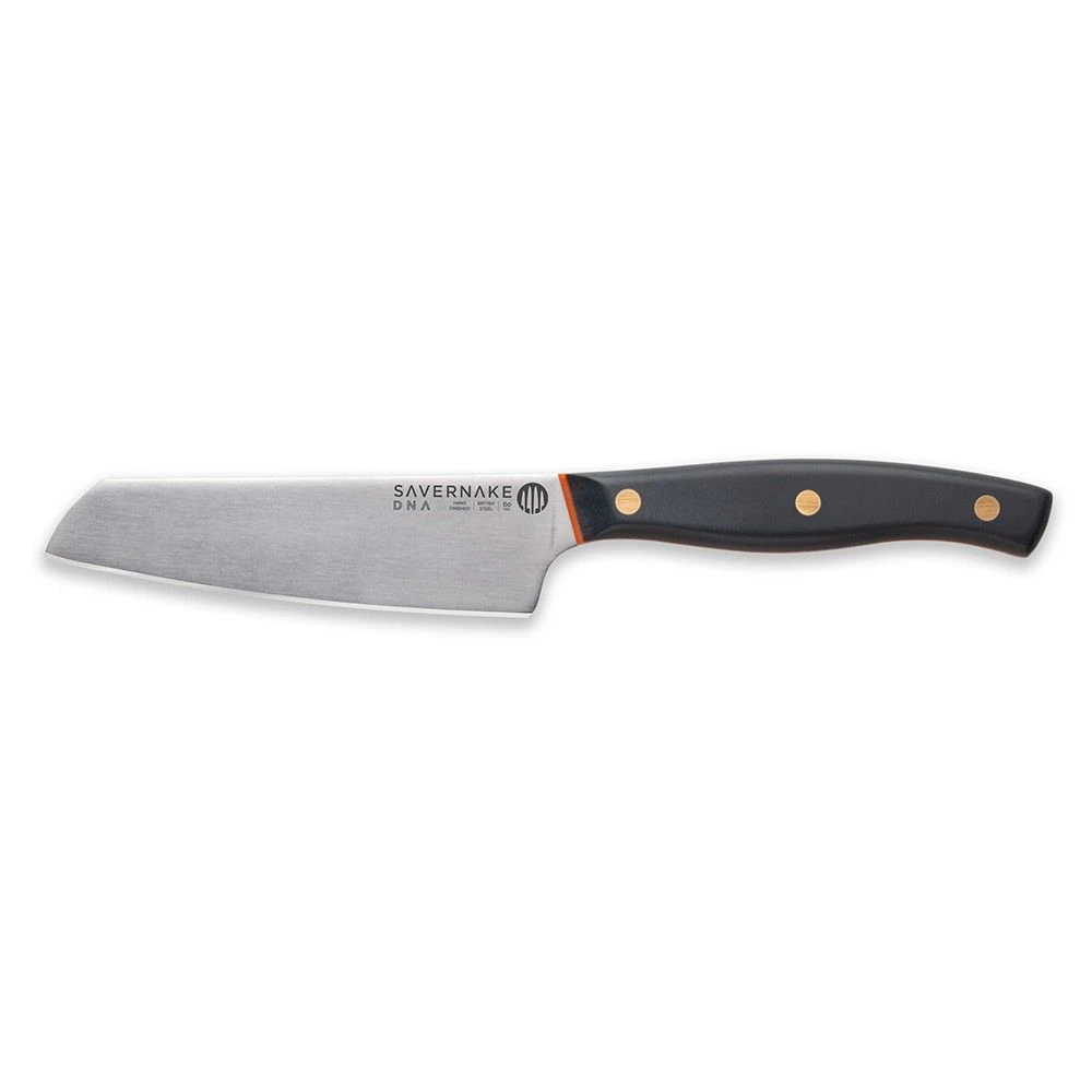 Savernake DNA NC12 12cm Utility Knife - Anthracite & Orange With Traditional Handle