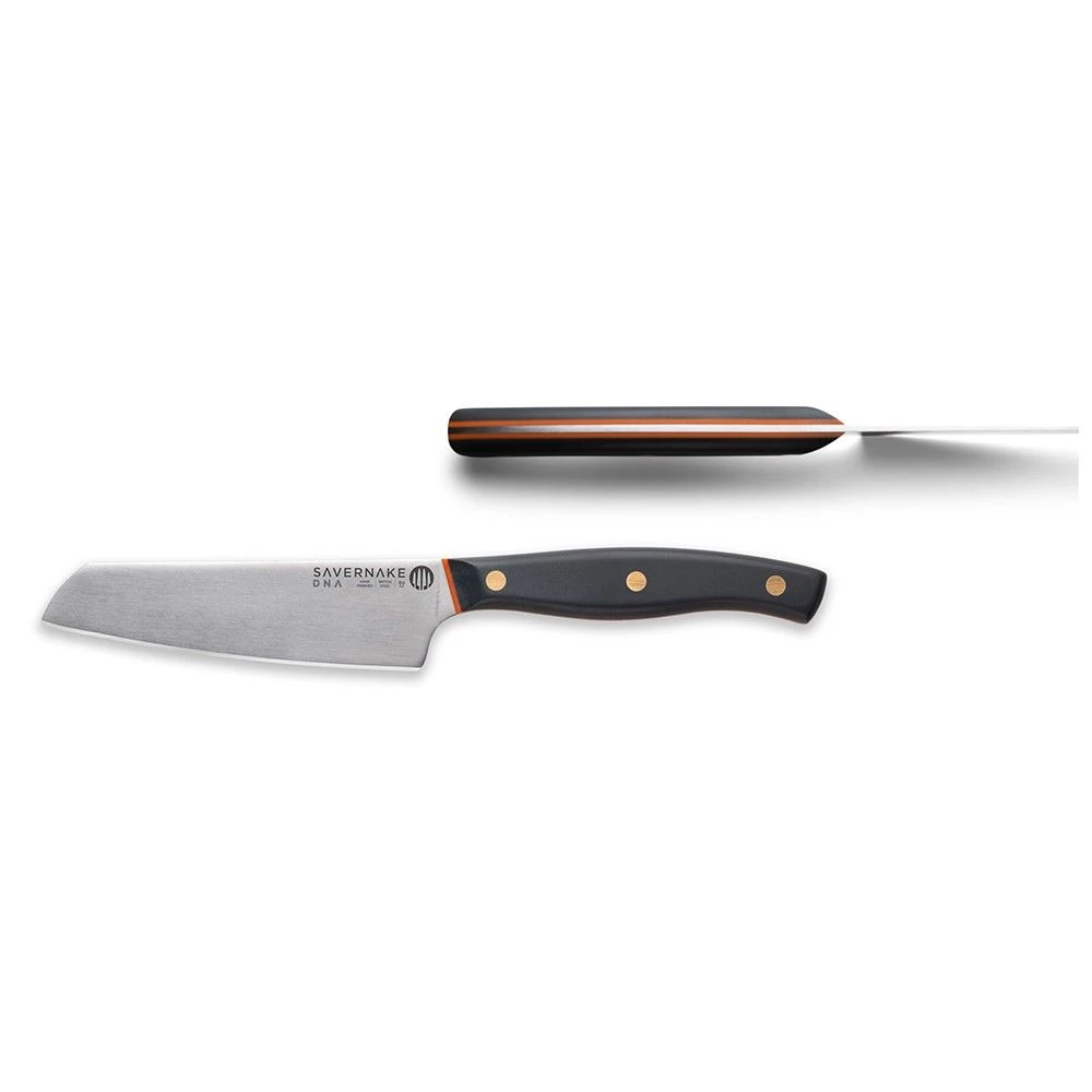 Savernake DNA NC12 12cm Utility Knife - Anthracite & Orange With Traditional Handle - Image 2