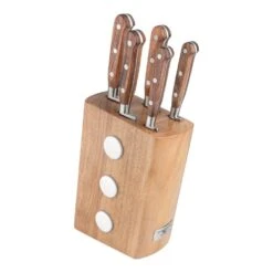 Rockingham Forge Pro Wood Series 6 Piece Knife Block Set (RF-8008/6B)